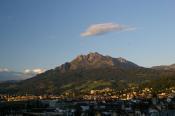 Waking up to Mt. Pilatus, Lucerne