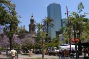 Plaza in Santiago