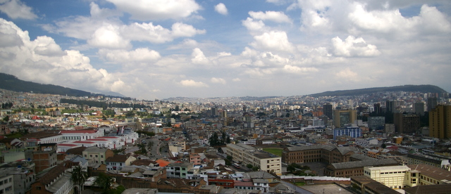 View from Basilica del Voto Nacional, Quito